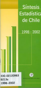 Imagen de la cubierta de S&iacute;ntesis estad&iacute;stica de Chile 1998 - 2002