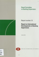 Imagen de la cubierta de Report on international developments in banking supervision