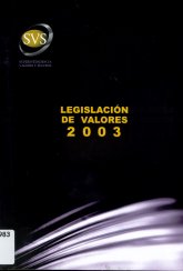 Imagen de la cubierta de Legislaci&oacute;n de valores 2003