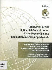 Imagen de la cubierta de Action plan of the IIF Special Committee on crisis prevention and resolution in merging markets