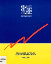 Imagen de la cubierta de Mercado de capitales: banca y seguros de vida