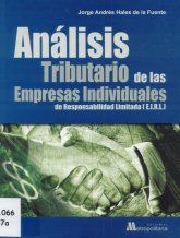 Imagen de la cubierta de Análisis tributario de las empresas individuales de responsabiidad limitada (E.I.R.L.)