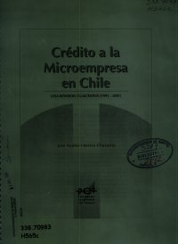Imagen de la cubierta de Crédito a la microempresa en Chile