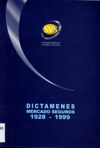 Imagen de la cubierta de Dictámenes mercado seguros 1928-1999