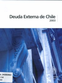 Imagen de la cubierta de Deuda externa de Chile 2003.