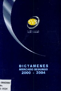 Imagen de la cubierta de Dictámenes mercado seguros 2000-2004