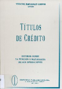 Imagen de la cubierta de T&iacute;tulos de cr&eacute;dito.