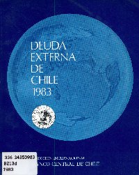 Imagen de la cubierta de Deuda externa de Chile. 1983