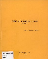 Imagen de la cubierta de Chilean external debt. 1977