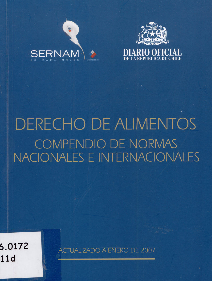 Imagen de la cubierta de Derecho de alimentos