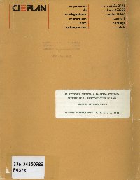 Imagen de la cubierta de La economía chilena y la deuda externa: