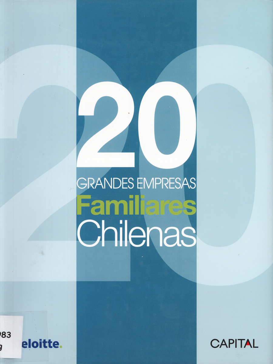 Imagen de la cubierta de 20 Grandes empresas familiares chilenas