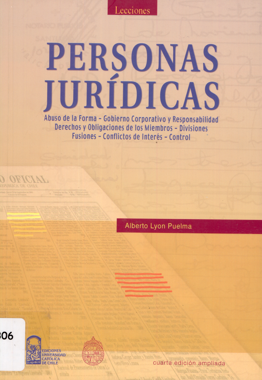 Imagen de la cubierta de Personas jurídicas