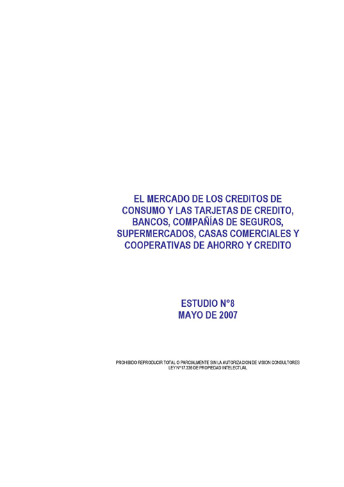 Imagen de la cubierta de El mercado de los créditos de consumo, bancos y casas comerciales: evolución reciente y perspectivas