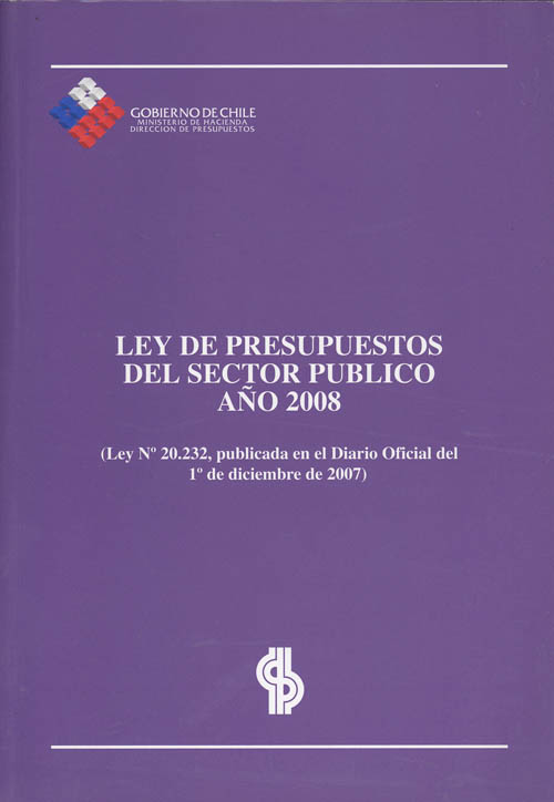 Imagen de la cubierta de Ley de presupuestos del sector p&uacute;blico a&ntilde;o 2008