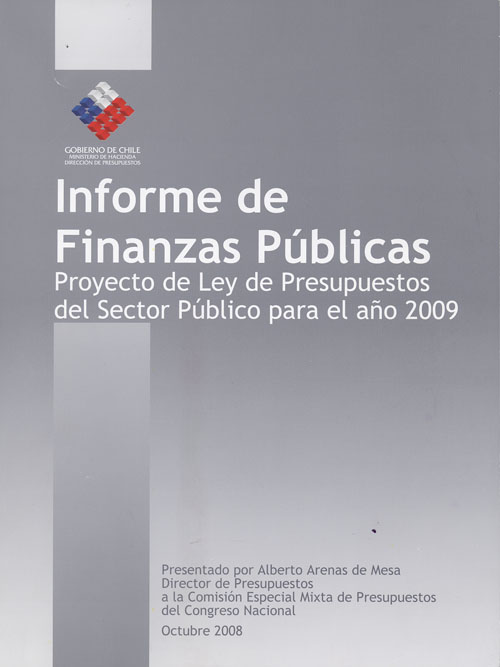 Imagen de la cubierta de Informe de finanzas públicas.