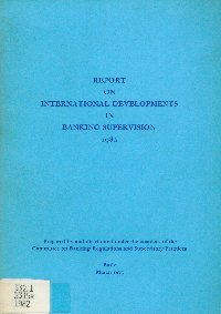 Imagen de la cubierta de Report on international developments in banking supervision