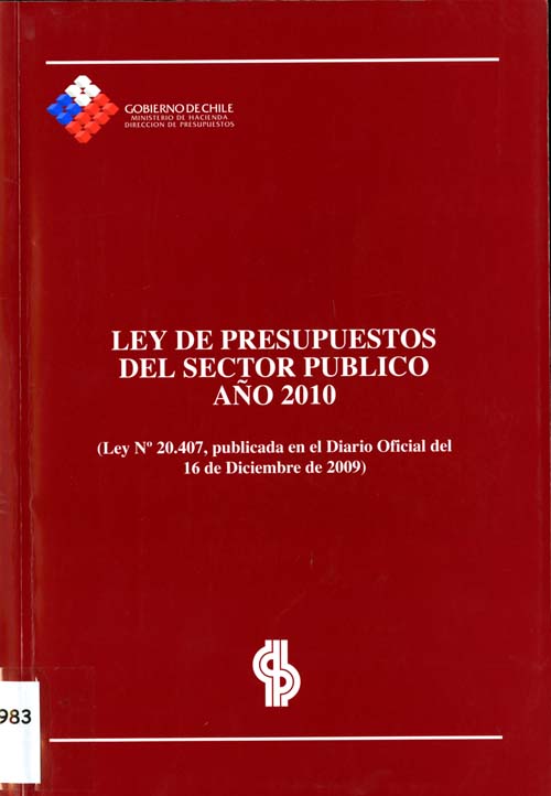 Imagen de la cubierta de Ley de presupuestos del sector p&uacute;blico a&ntilde;o 2010
