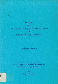Imagen de la cubierta de Report on international developments in banking supervision