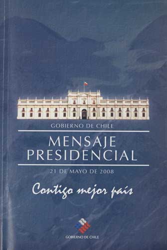 Imagen de la cubierta de Mensaje presidencial. 21 de mayo de 2008