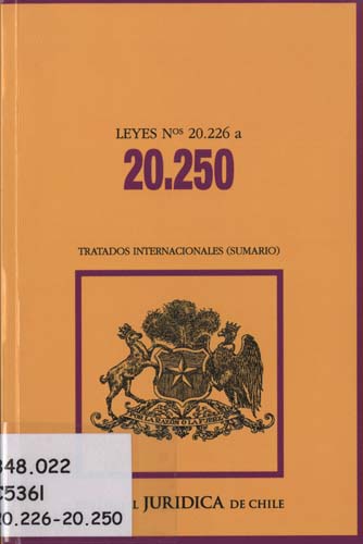 Imagen de la cubierta de Leyes N&ordm; 20.226 a 20.250