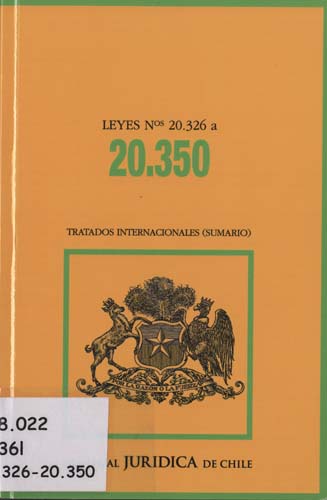 Imagen de la cubierta de Leyes Nº 20.326 a 20.350