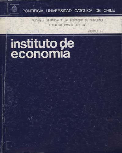 Imagen de la cubierta de Supervisi&oacute;n bancaria: anticipaci&oacute;n de problemas y alternativas de acci&oacute;n