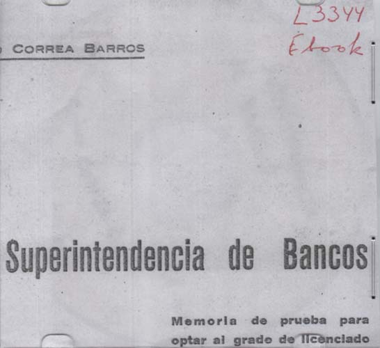 Imagen de la cubierta de La Superintendencia de Bancos