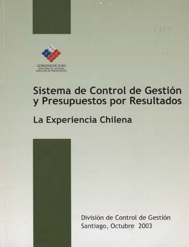 Imagen de la cubierta de Sistema de control de gestión y presupuestos por resultados