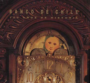 Imagen de la cubierta de Banco de Chile. 100 a&ntilde;os de historia.