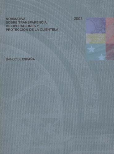 Imagen de la cubierta de Normativa sobre transparencia de operaciones y protección de la clientela