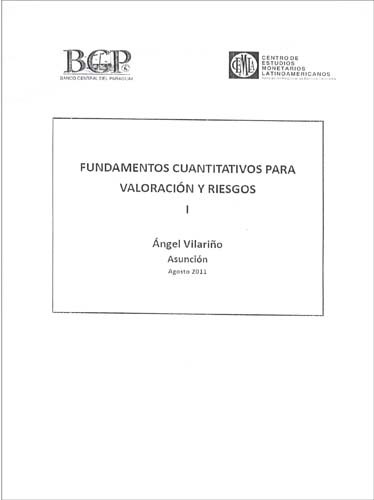 Imagen de la cubierta de Fundamentos cuantitativos para valoraci&oacute;n y riesgos