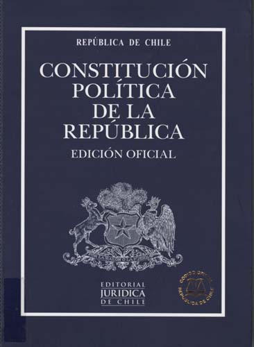 Imagen de la cubierta de Constituci&oacute;n pol&iacute;tica de la Rep&uacute;blica de Chile