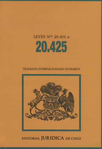 Imagen de la cubierta de Leyes N&deg;20.401-20.425.