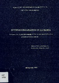 Imagen de la cubierta de Internacionalizaci&oacute;n de la banca