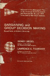 Imagen de la cubierta de Bargaining and group decision making.