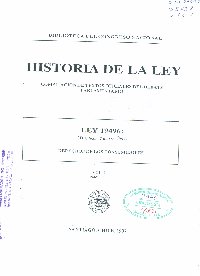 Imagen de la cubierta de Historia de la ley. Compilación de textos oficiales del debate parlamentario. Ley 19.496: (D. Oficial 7 marzo, 1997).