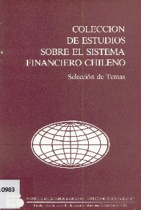 Imagen de la cubierta de Coleccion de estudios sobre el sistema financiero chileno.