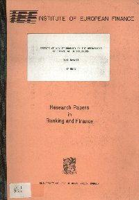 Imagen de la cubierta de Effects of new technology on the operations of financial institutions