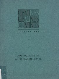 Imagen de la cubierta de Proyecciones de actividad regional 1999 - 2000