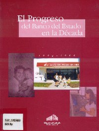 Imagen de la cubierta de El progreso del Banco del Estado en la d&eacute;cada