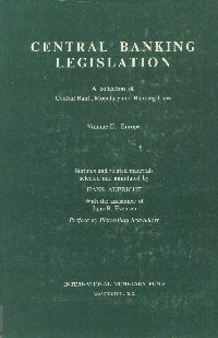 Imagen de la cubierta de Central banking legislation.