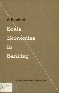 Imagen de la cubierta de A study of scale economies in banking