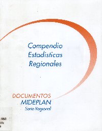 Imagen de la cubierta de Compendio estad&iacute;sticas regionales