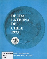 Imagen de la cubierta de Deuda externa de Chile 1990