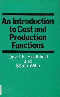 Imagen de la cubierta de An introduction to cost and produccion function