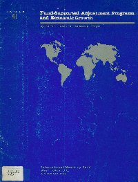 Imagen de la cubierta de Fund-supported adjustment programs and economic growth