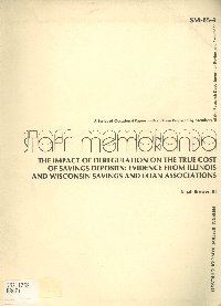 Imagen de la cubierta de The impact of deregulation on the true cost of savings deposits: