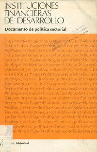 Imagen de la cubierta de Instituciones financieras de desarrollo.