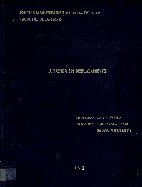 Imagen de la cubierta de La prenda sin desplazamiento